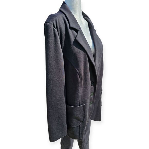 Penningtons Black Stretch Relaxed Fit Blazer Size 20 - Picture 4 of 15